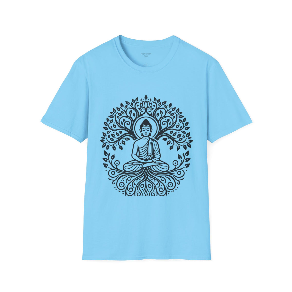 Sky Full Circle Buddha Tee mockup