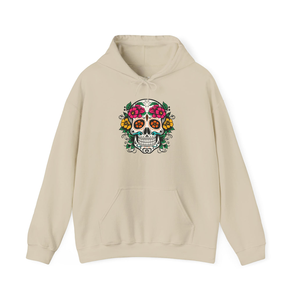 Ojos de Flor Calavera Hoodie