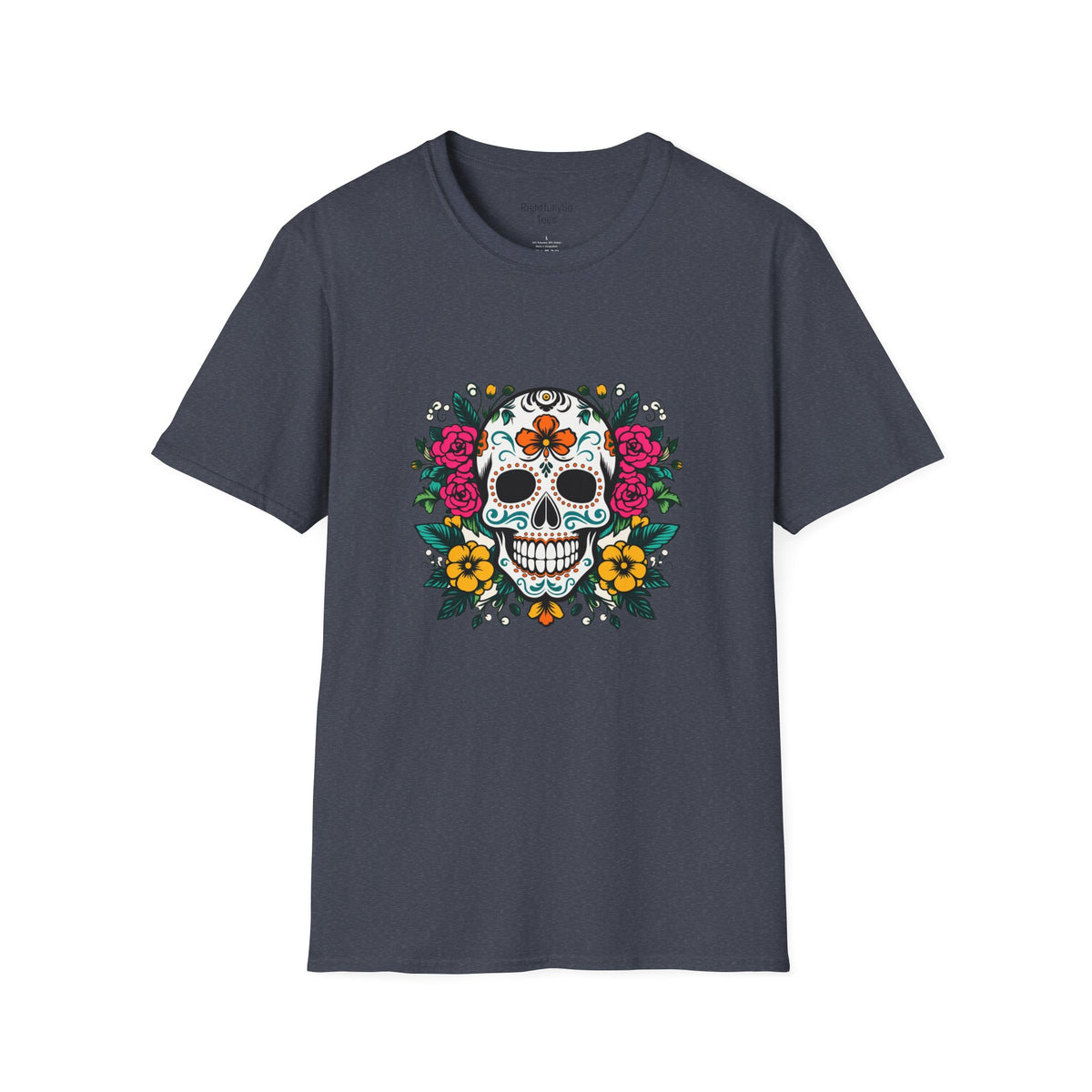 Heather Navy tee