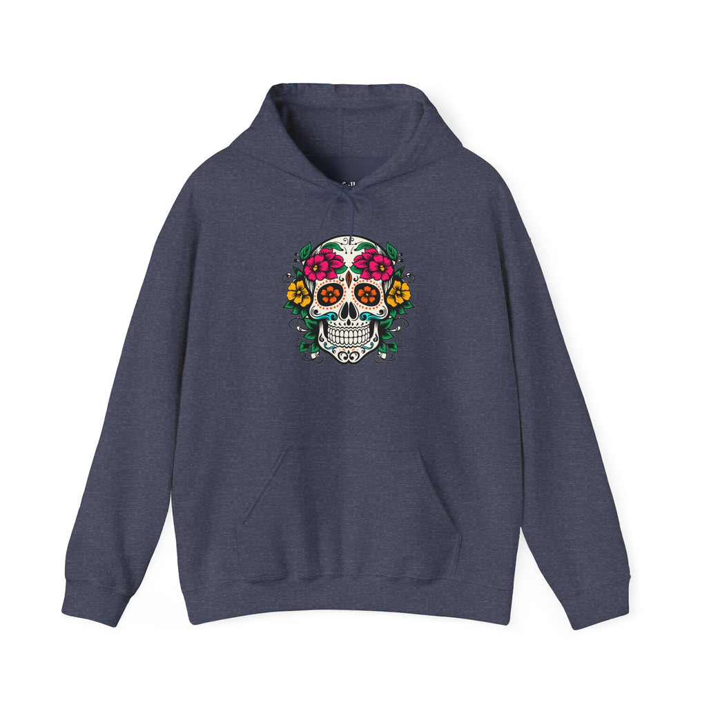 Ojos de Flor Calavera Hoodie