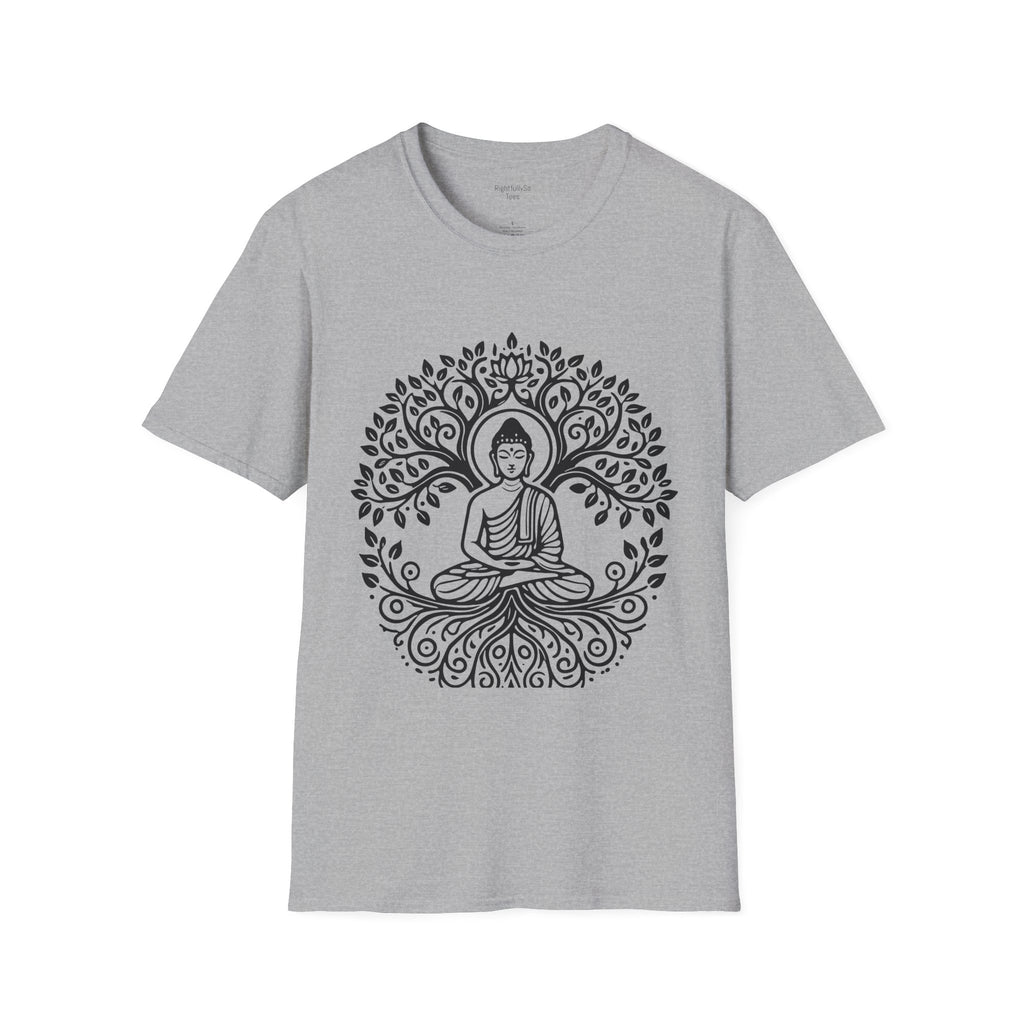 Sport Grey Full Circle Buddha Tee mockup