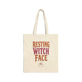 Natural Resting Witch Face Tote mockup