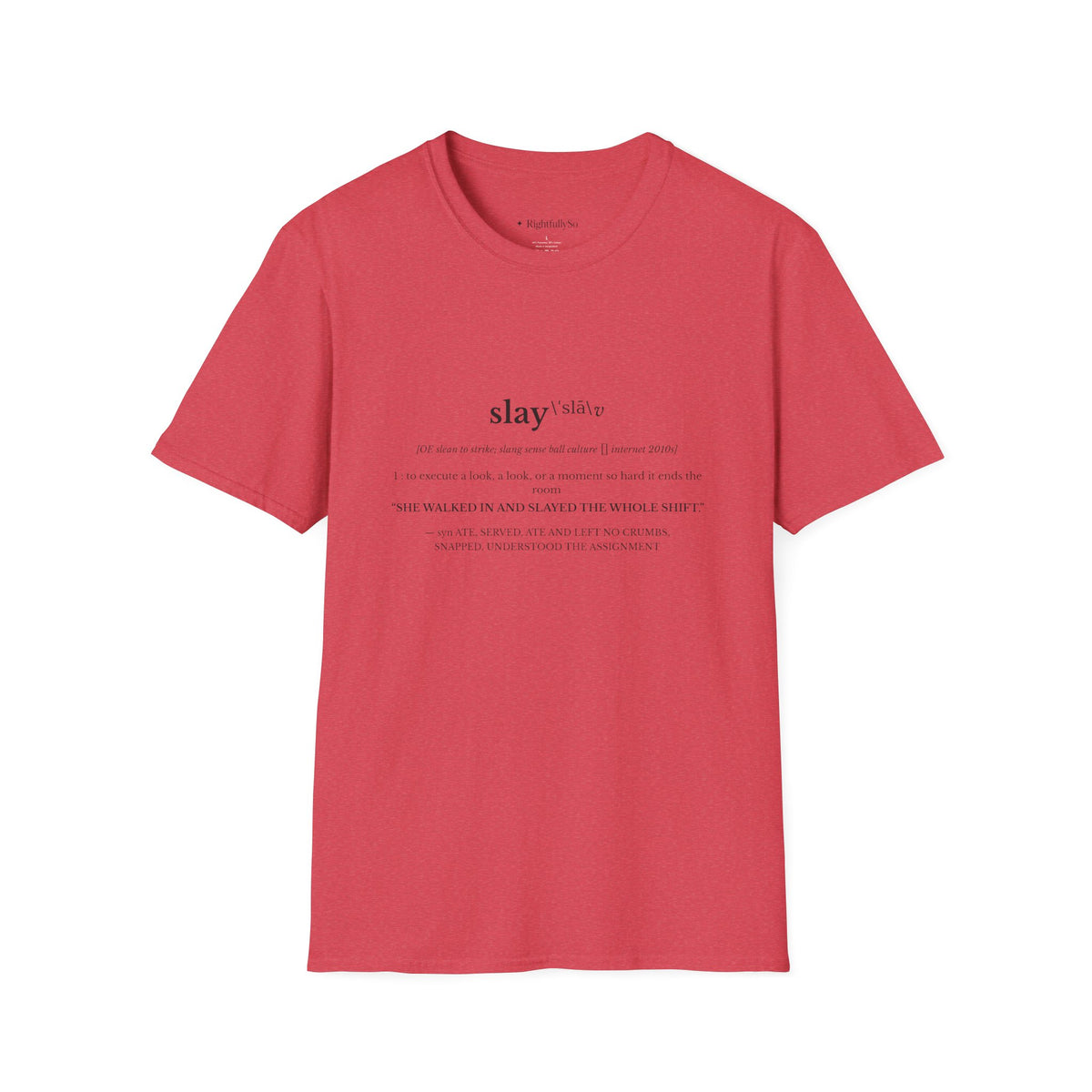 Heather Red tee