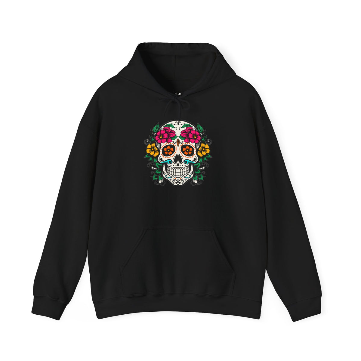 Ojos de Flor Calavera Hoodie
