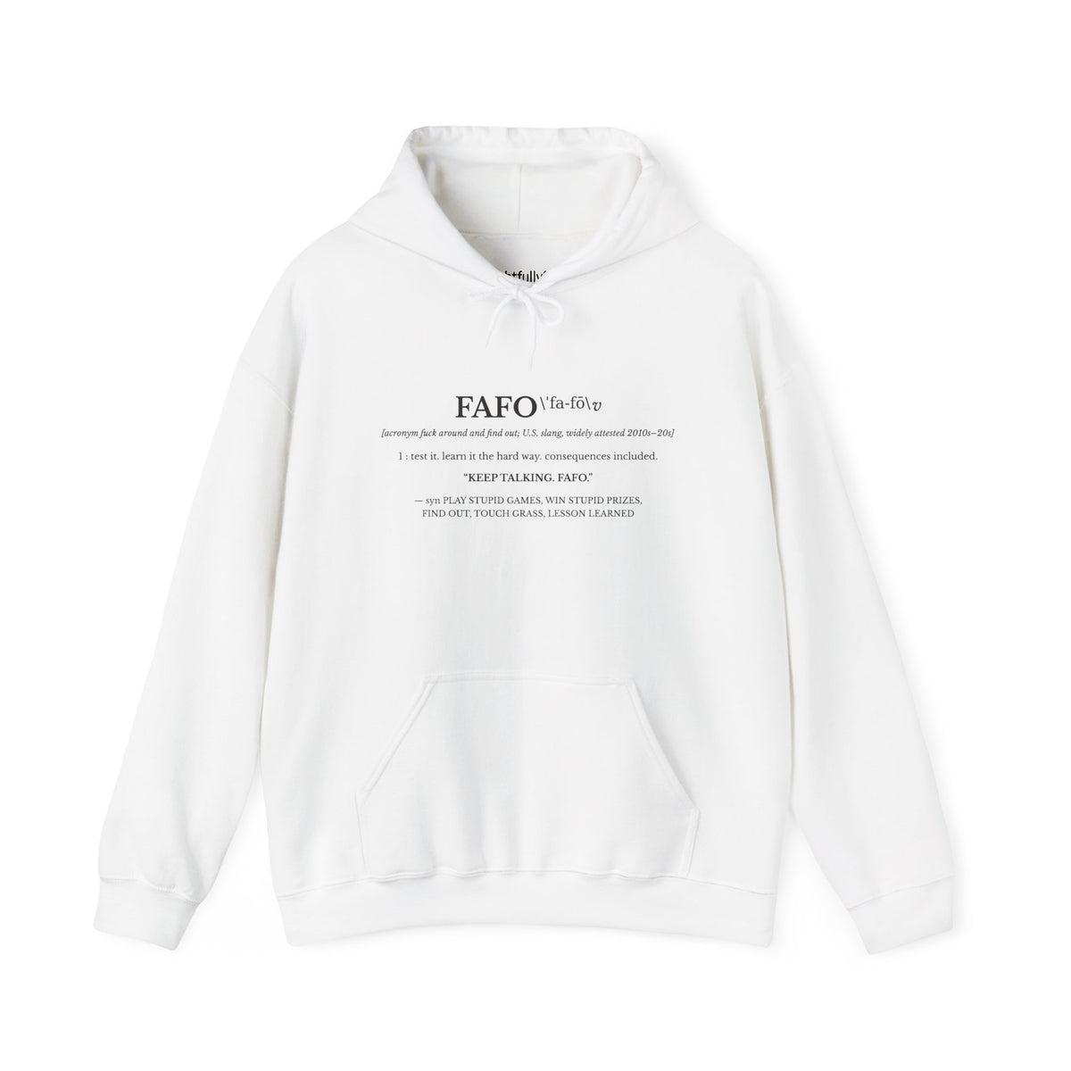White hoodie