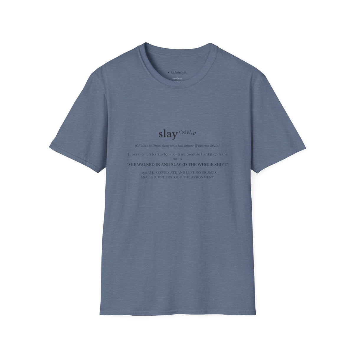 Heather Indigo tee