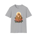 Sport Grey Laughing Buddha Tee mockup