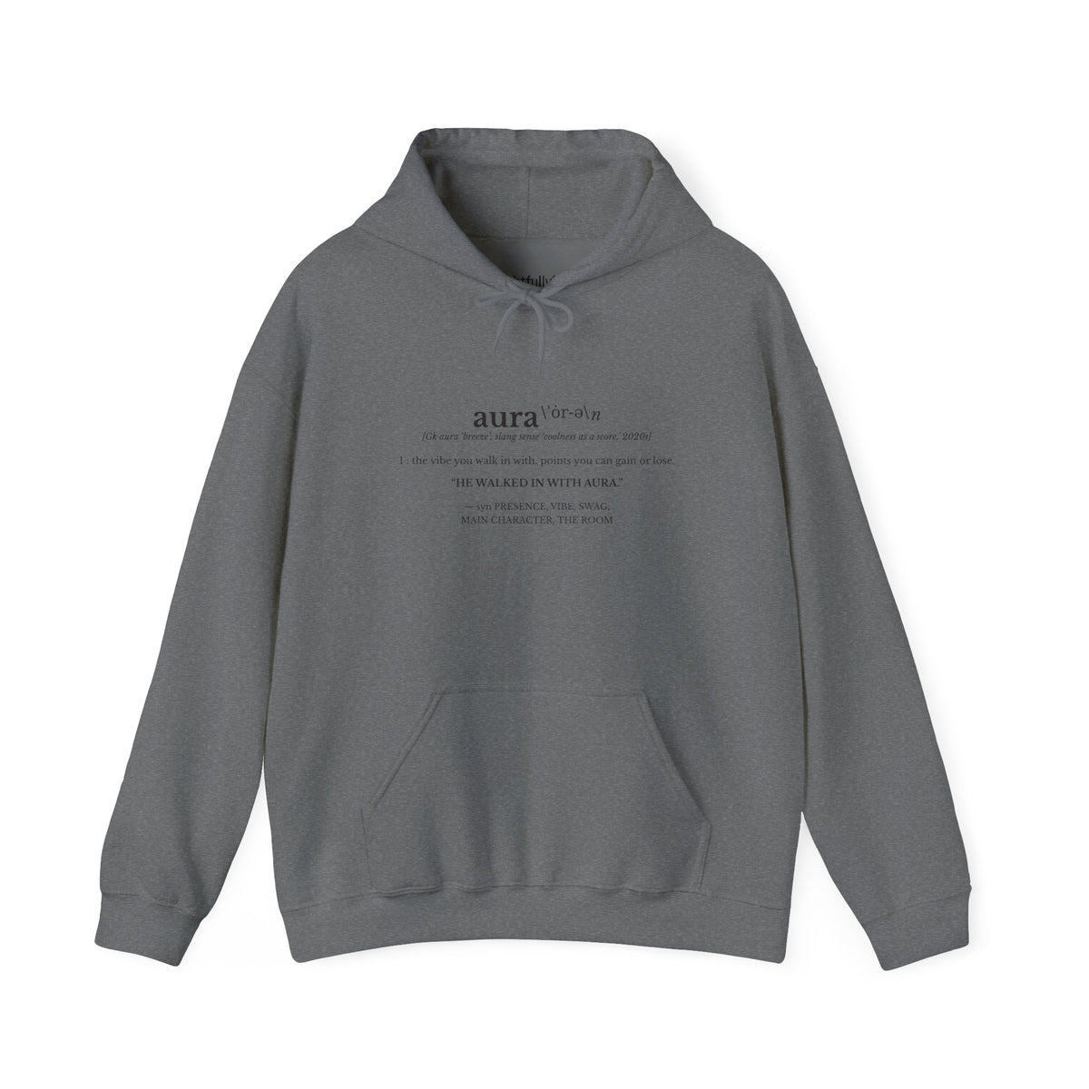 Graphite Heather hoodie