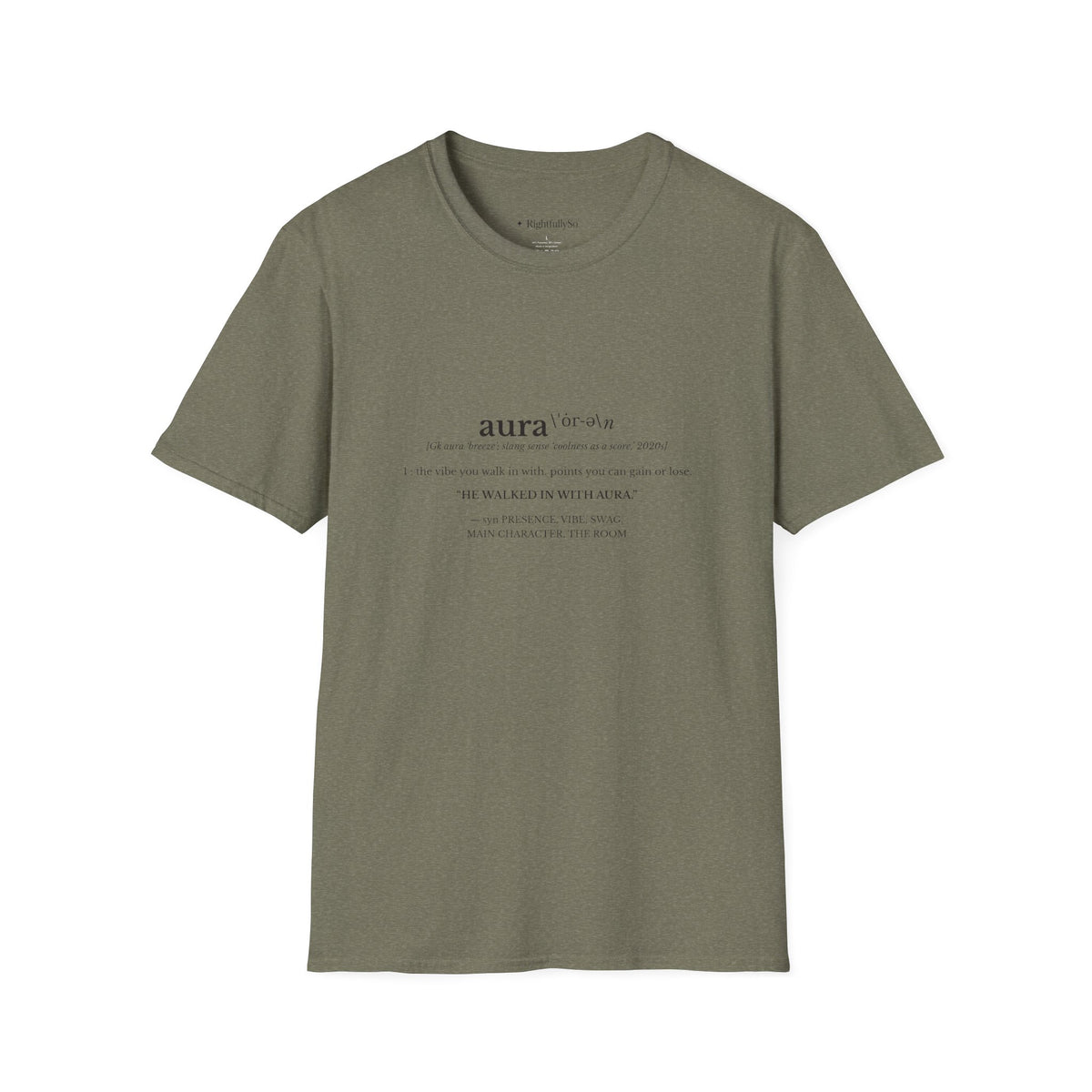 Heather Military Green tee