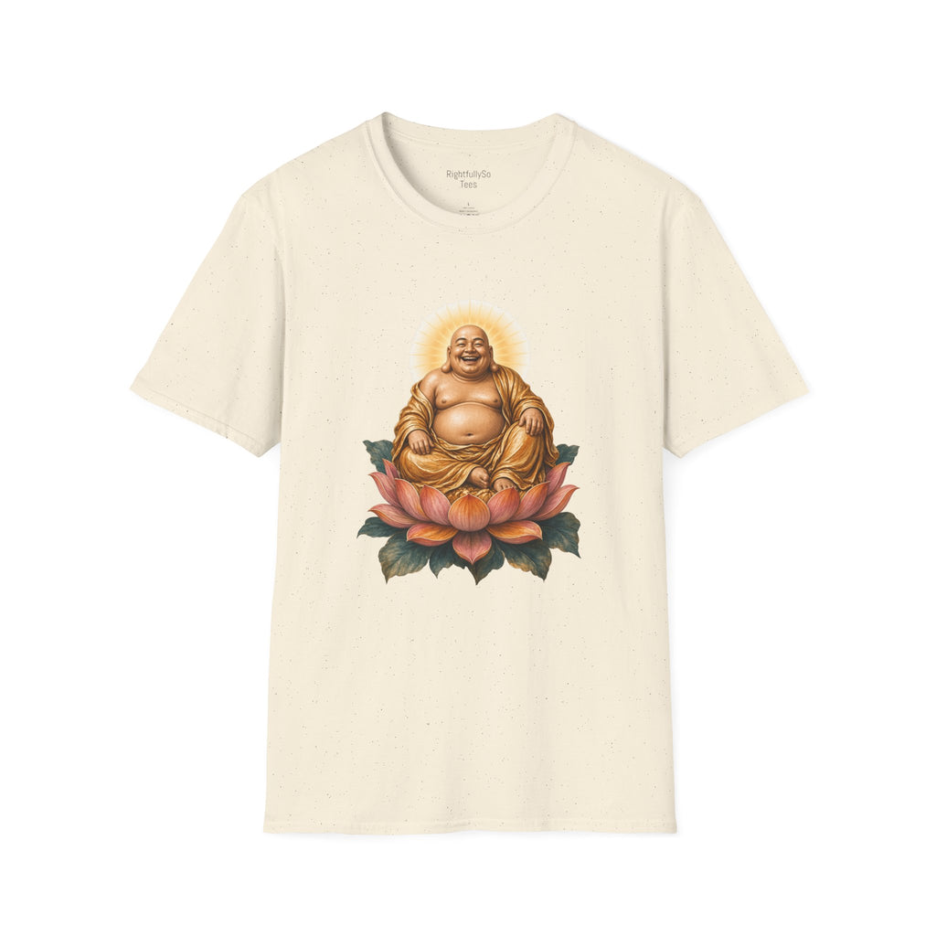 Natural Laughing Buddha Tee mockup