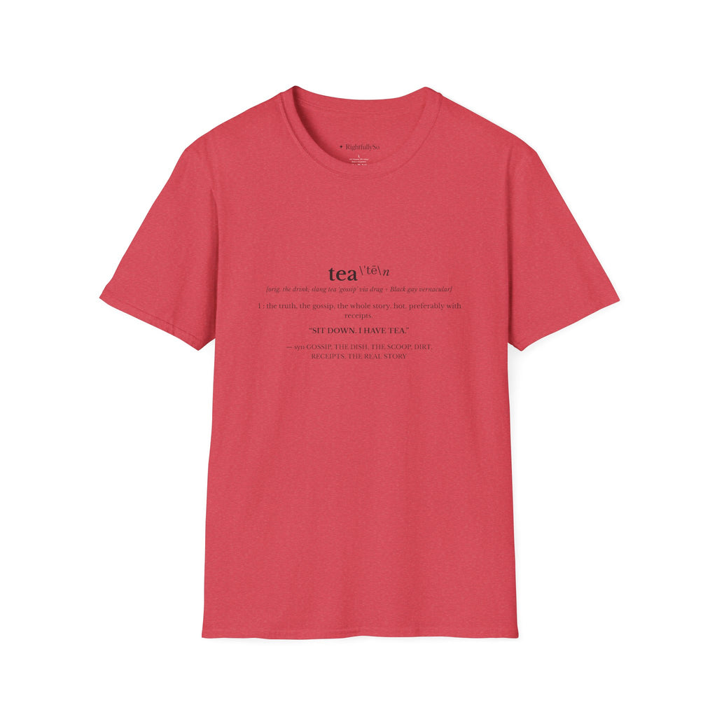 Heather Red tee