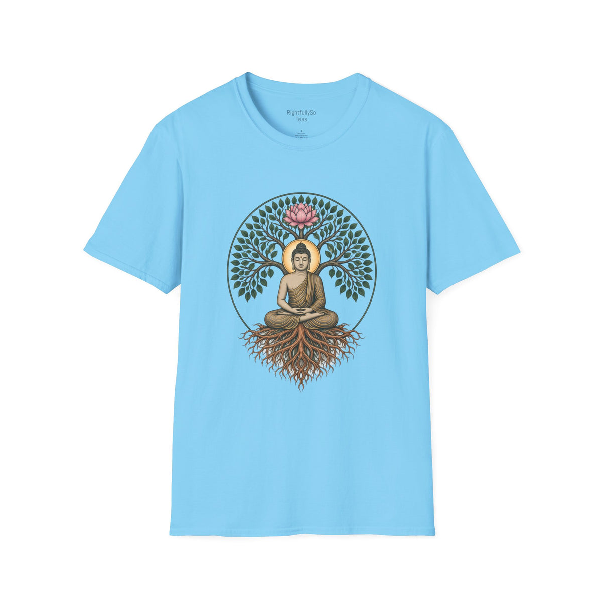 Sky Bodhi Buddha Tee mockup