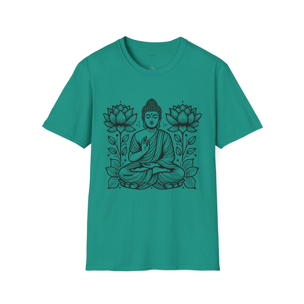 Jade Dome Twin Lotus Buddha Tee mockup