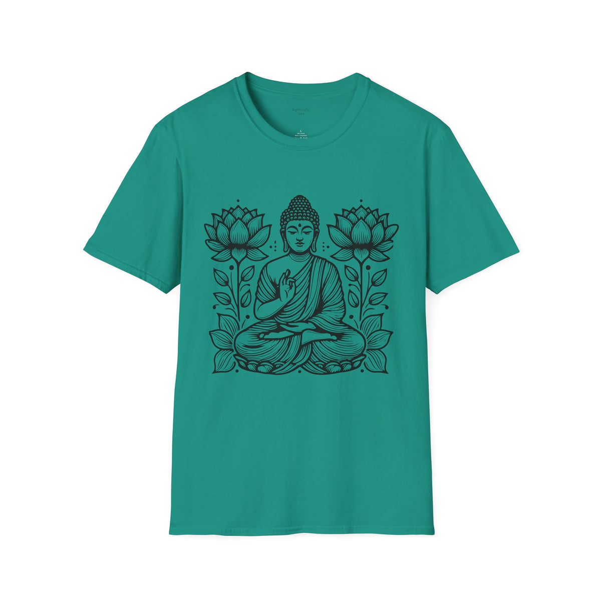 Jade Dome Twin Lotus Buddha Tee mockup