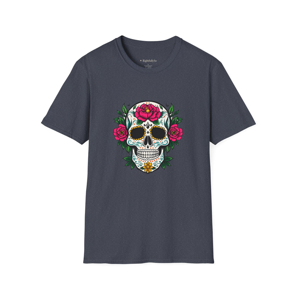 Heather Navy tee