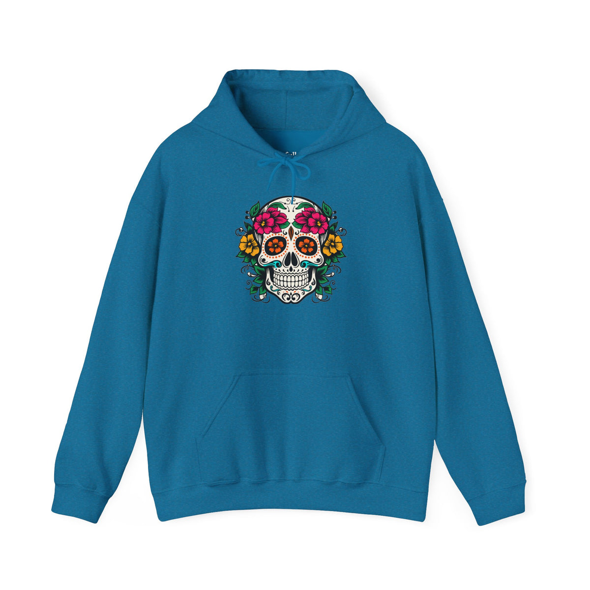 Ojos de Flor Calavera Hoodie