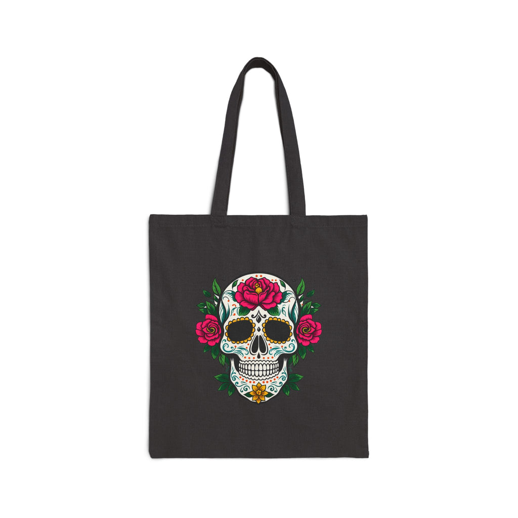 Black Rose Crown Calavera Tote mockup