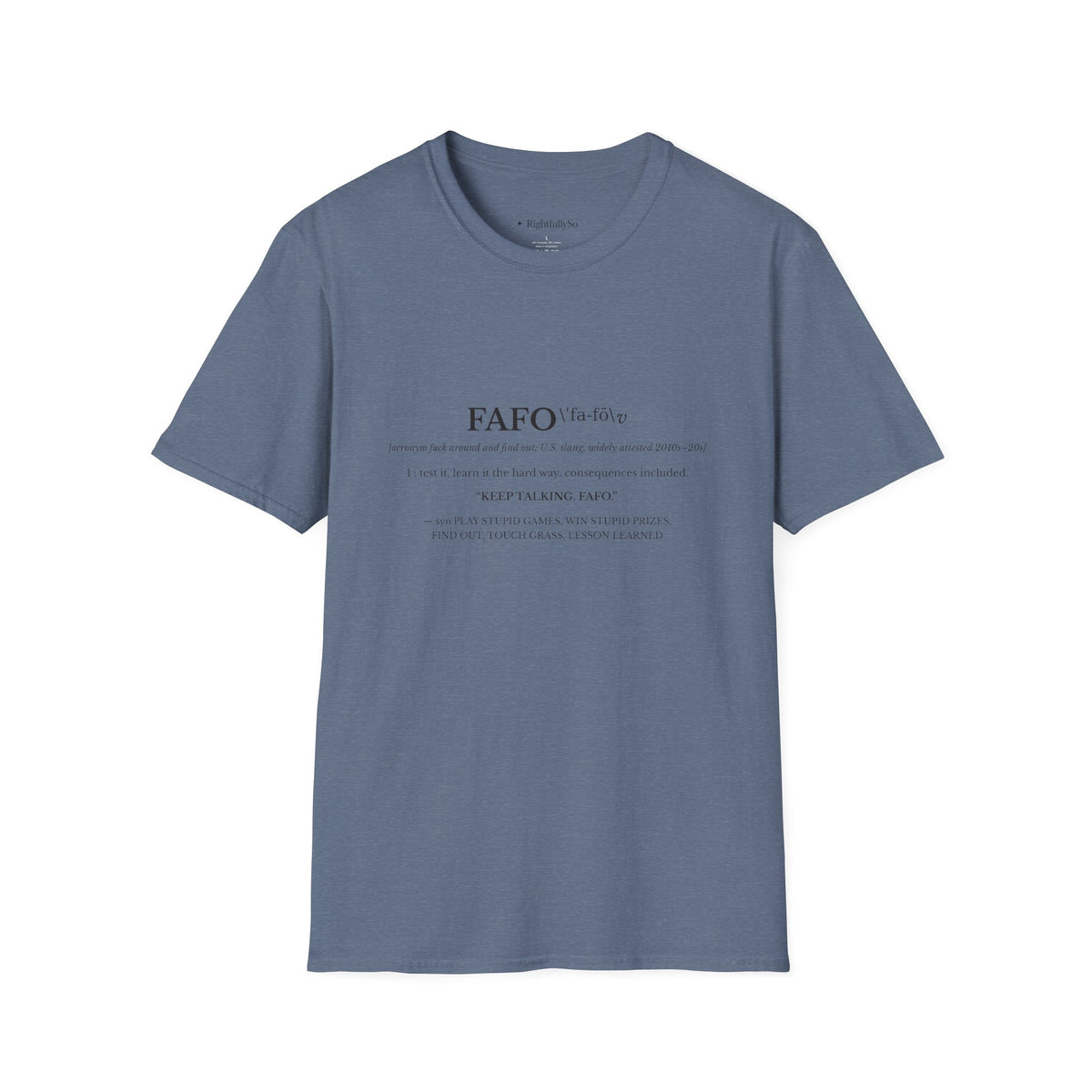 Heather Indigo tee