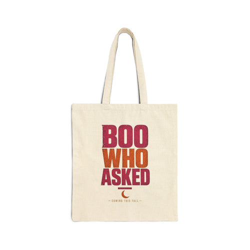 Natural Boo Who Asked Tote mockup