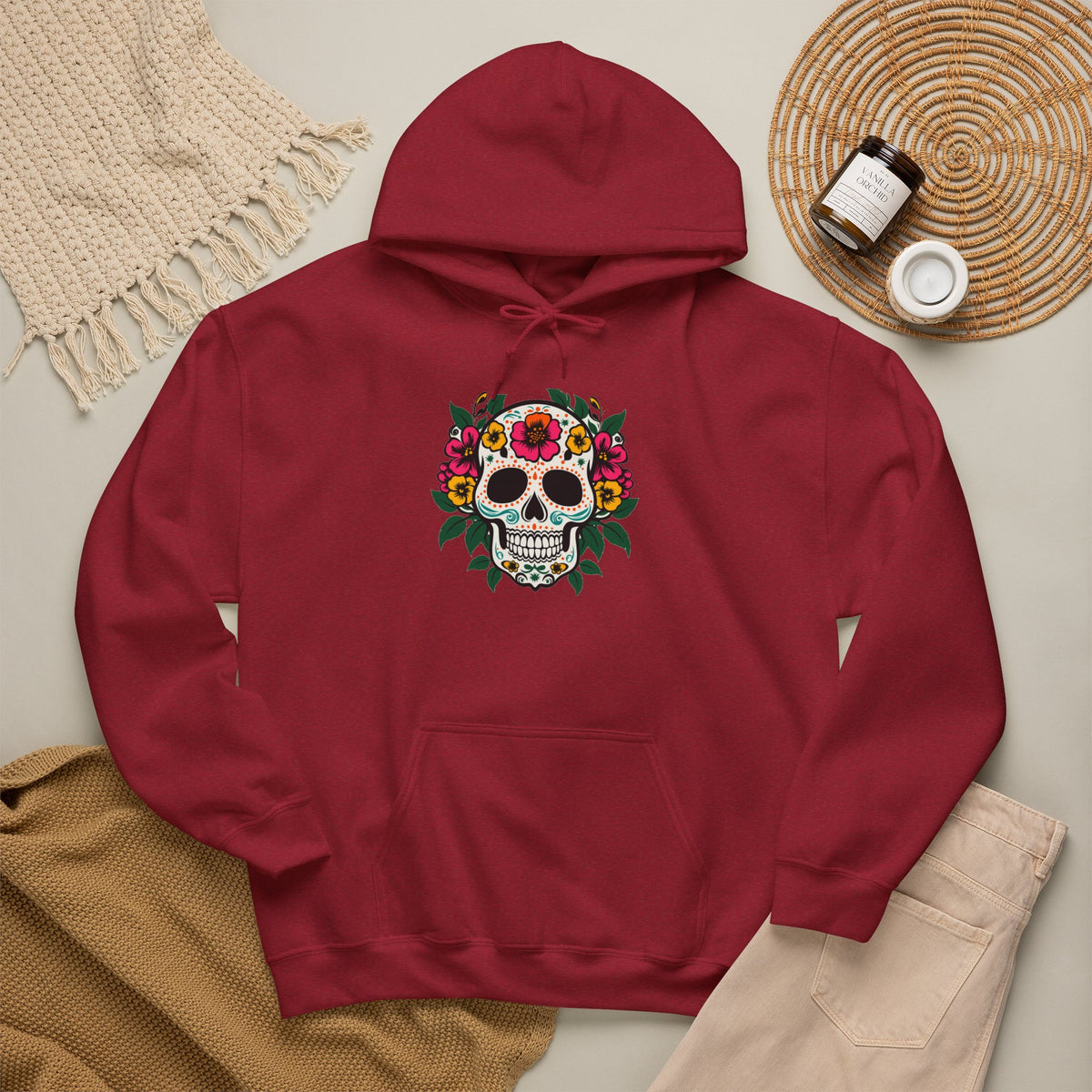Crown Bloom Calavera Hoodie