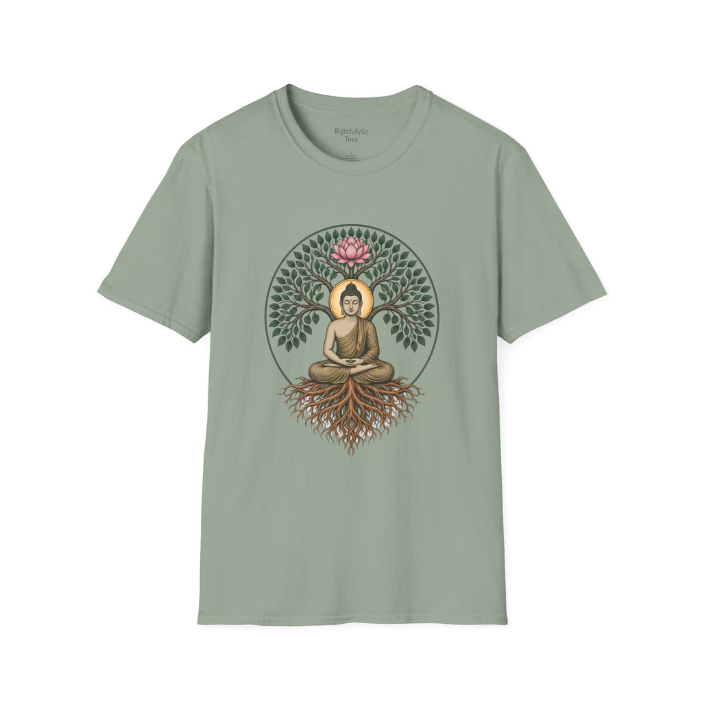 Sage Bodhi Buddha Tee mockup