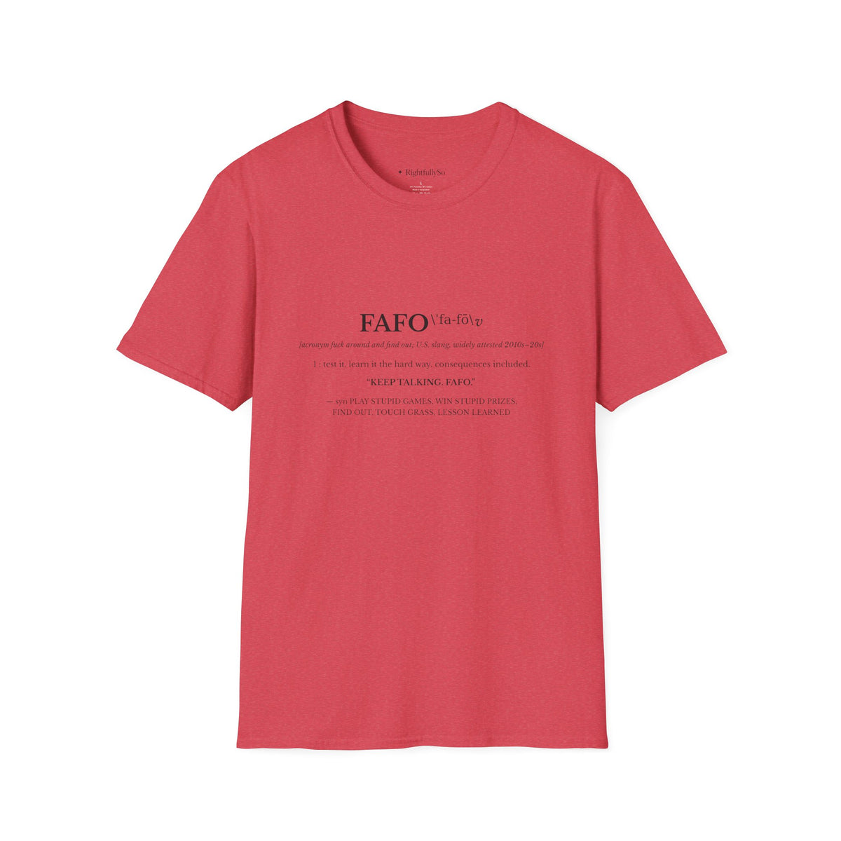 Heather Red tee