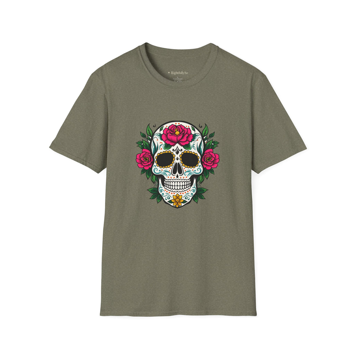 Heather Military Green tee