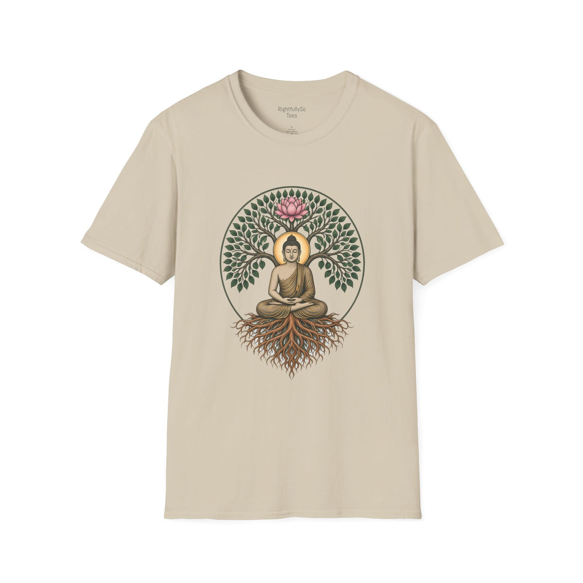 Sand Bodhi Buddha Tee mockup