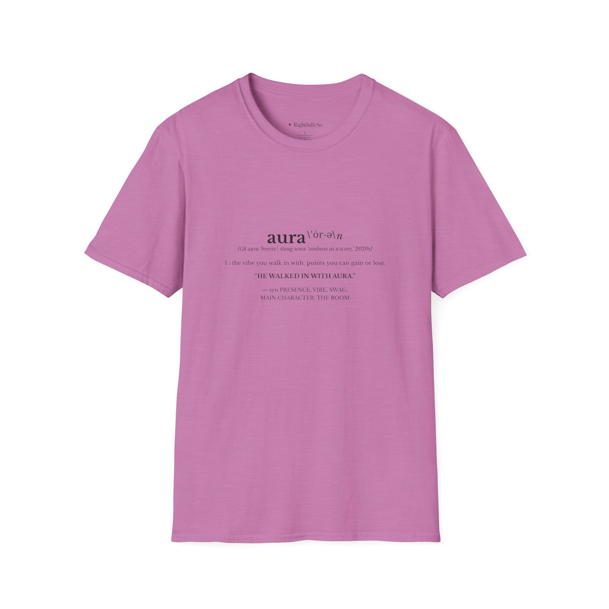 Heather Radiant Orchid tee