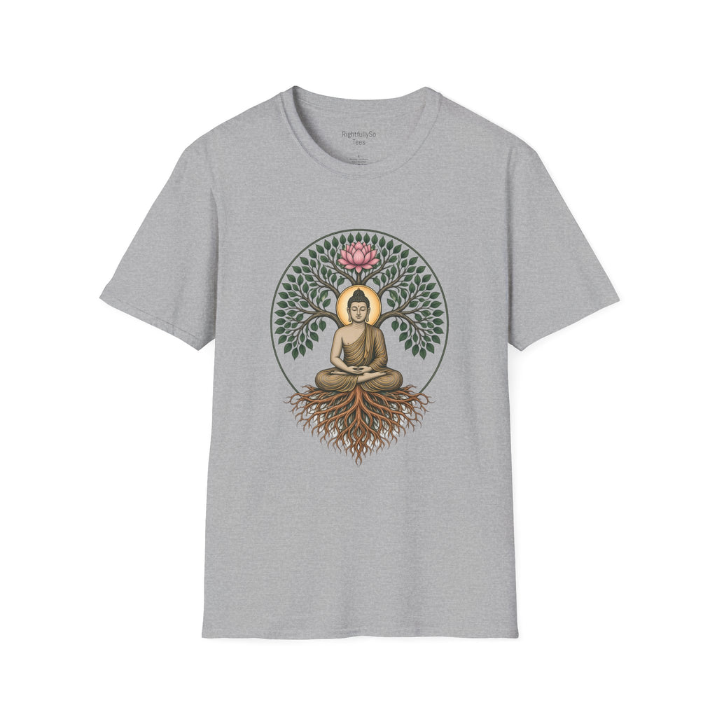 Sport Grey Bodhi Buddha Tee mockup