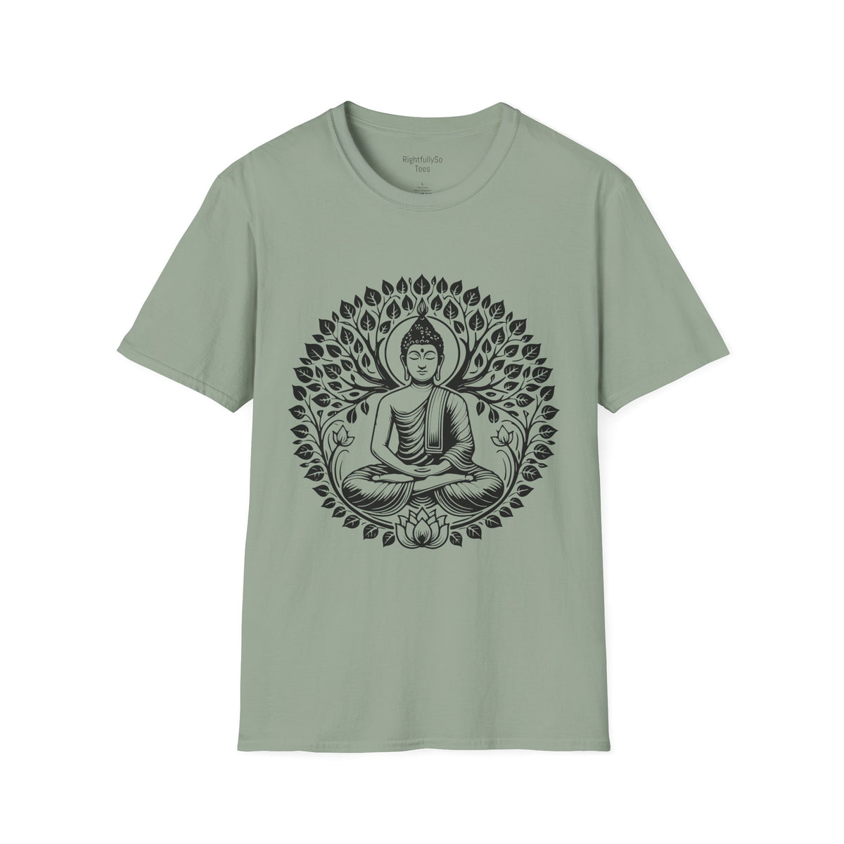 Sage Buddha Lotus Tee mockup