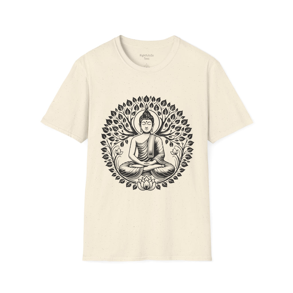 Natural Buddha Lotus Tee mockup