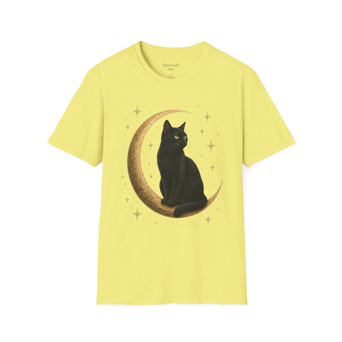 Cornsilk Cat Moon Tee mockup