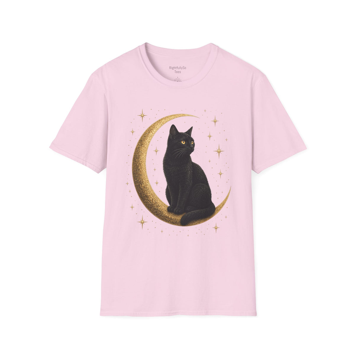 Cat Moon Tee mockup