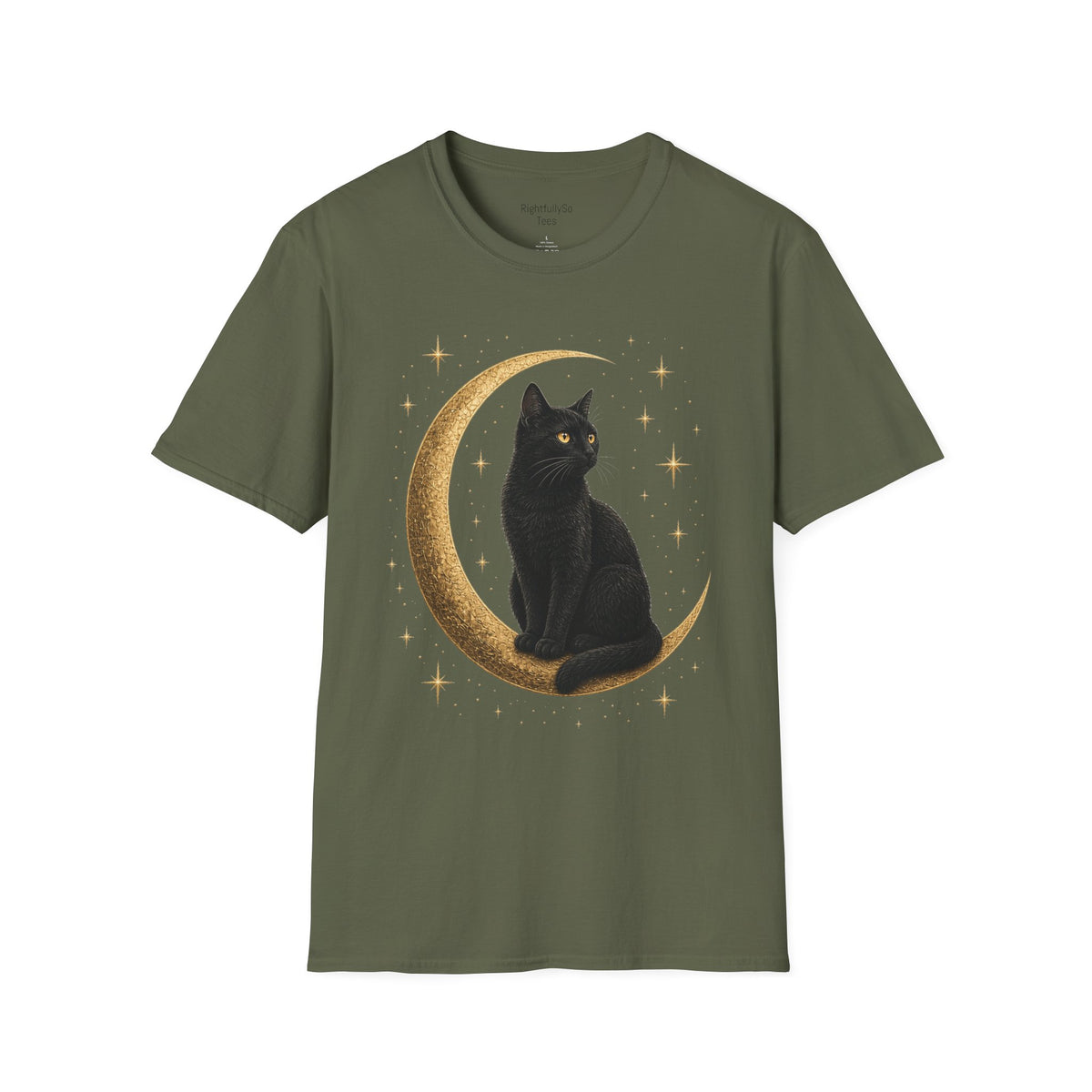 Cat Moon Tee mockup