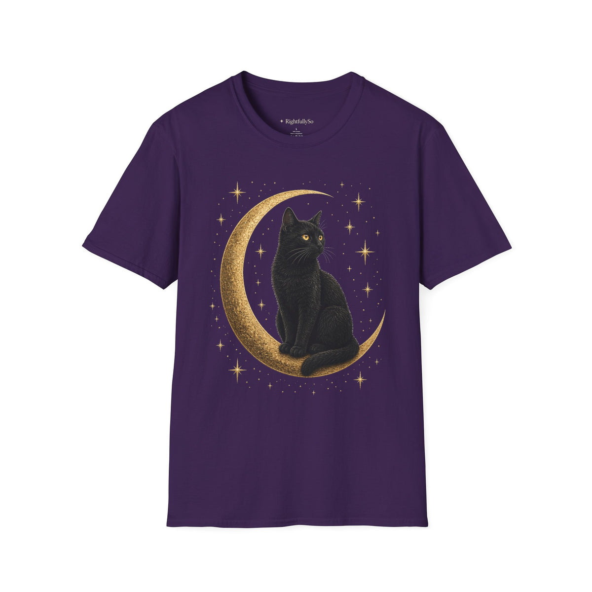 Cat Moon Tee mockup