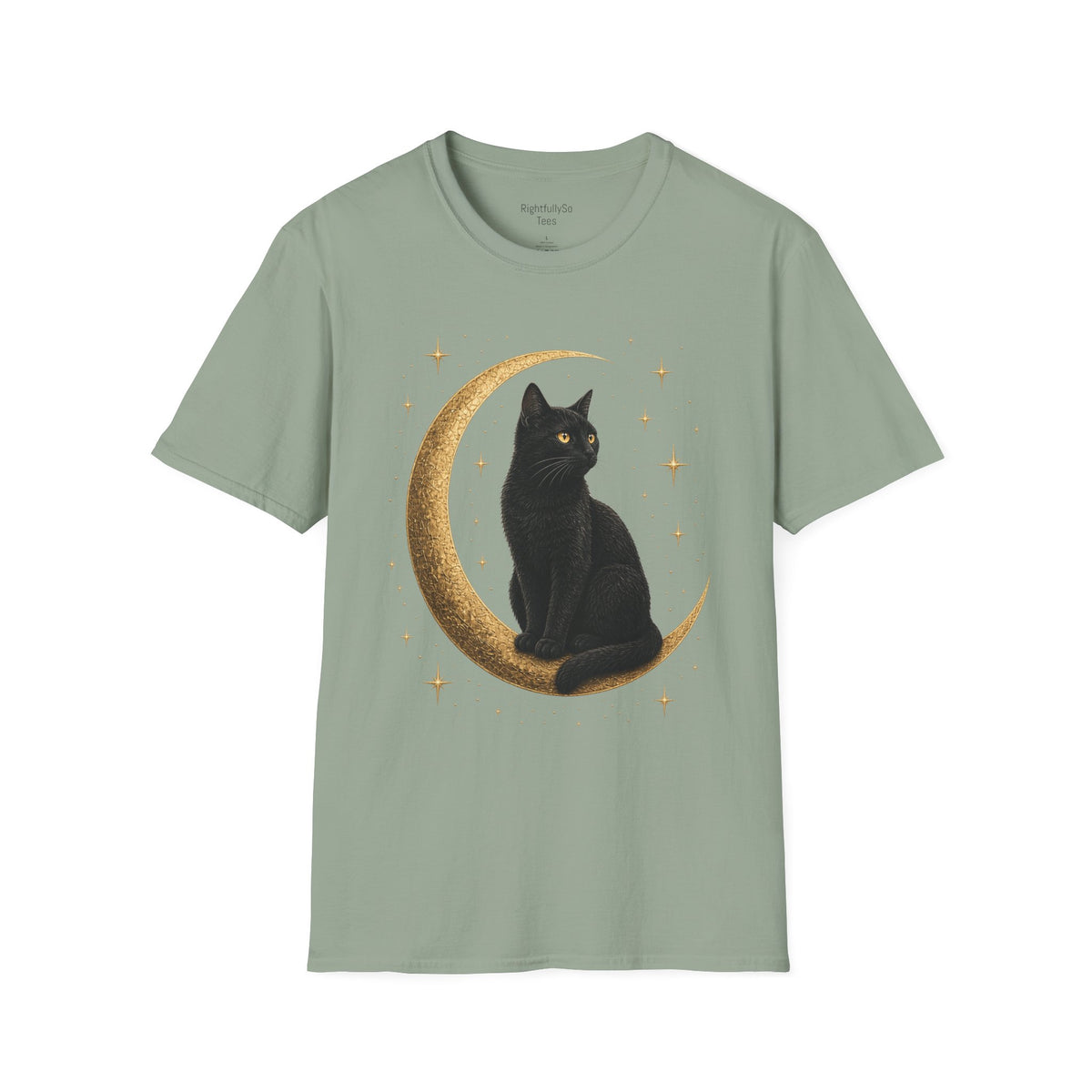Cat Moon Tee mockup